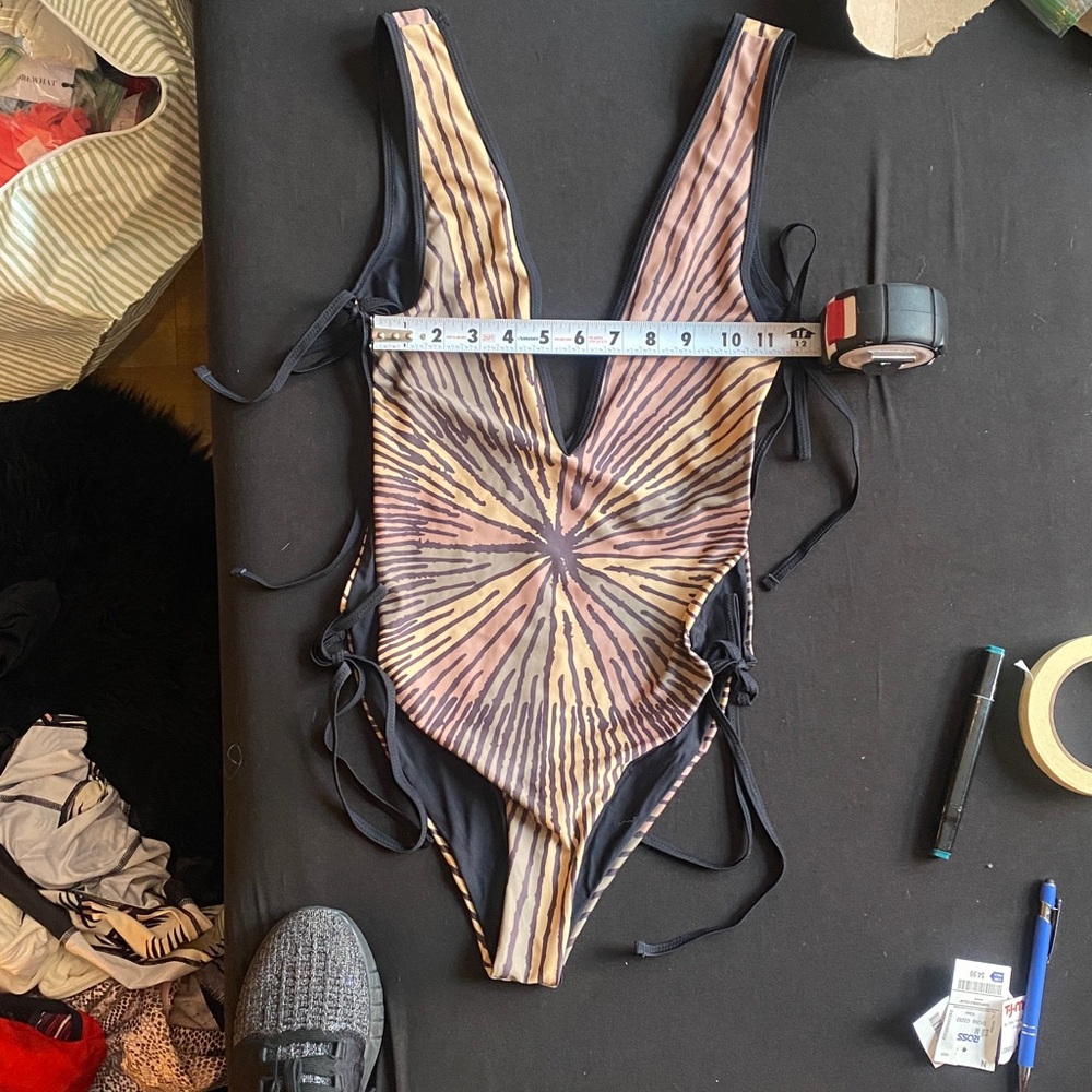 One teaspoon Tie-Dye Swimsuit with Side Ties M